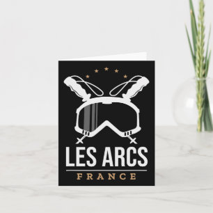 Les Arcs Frankreich Skigebiet Vintage Skifahren Sn Karte
