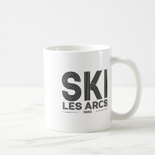 Les Arcs Ski Resort Frankreich Alpen Französischer Kaffeetasse