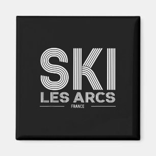 Les Arcs Ski Resort Frankreich Alpen Französischer Magnet