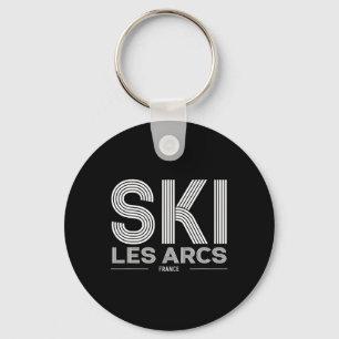Les Arcs Ski Resort Frankreich Alpen Französischer Schlüsselanhänger