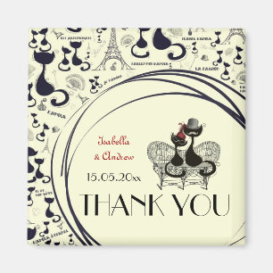 Les Aristochats Noirs - französische Leidenschaft Magnet