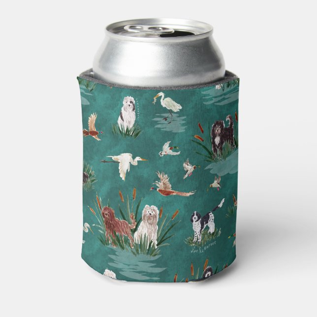 LES BARBETS Deep Teal Can Cooler Dosenkühler (Kanne Rückseite)
