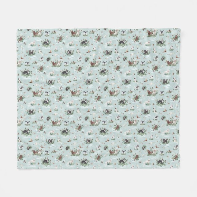 LES BARBETS FLEECEDECKE (Vorderseite (Horizontal))