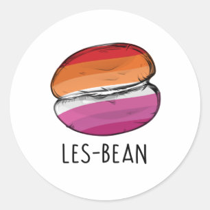 Les-Bean Runder Aufkleber