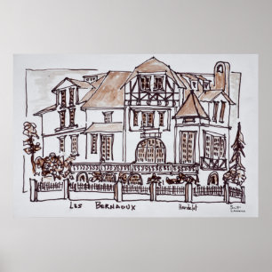 Les Bernaoux   Neufchatel Hardelot, Frankreich Poster