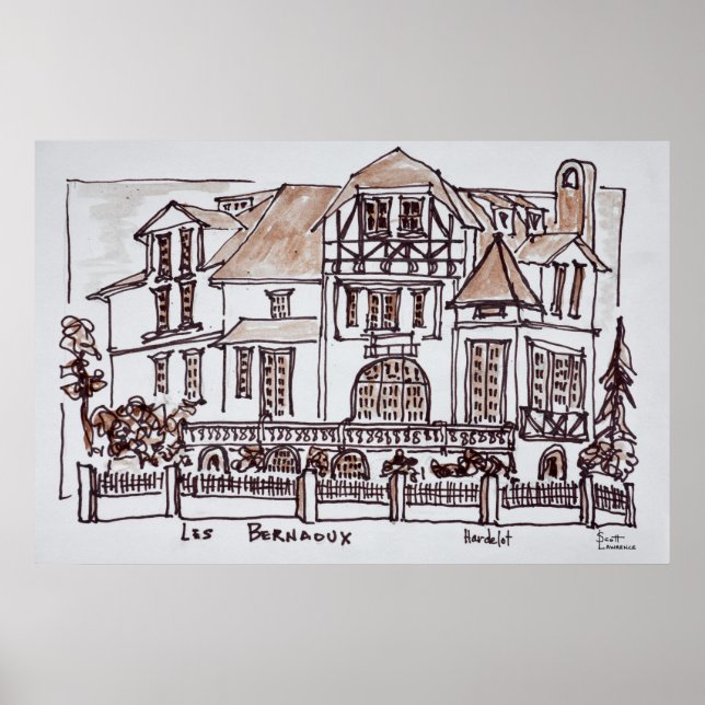 Les Bernaoux | Neufchatel Hardelot, Frankreich Poster (Vorne)