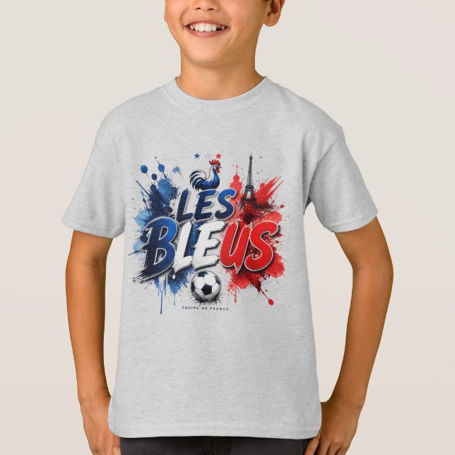 LES BLEUS Fußball Kultur T-Shirt (Vorderseite)