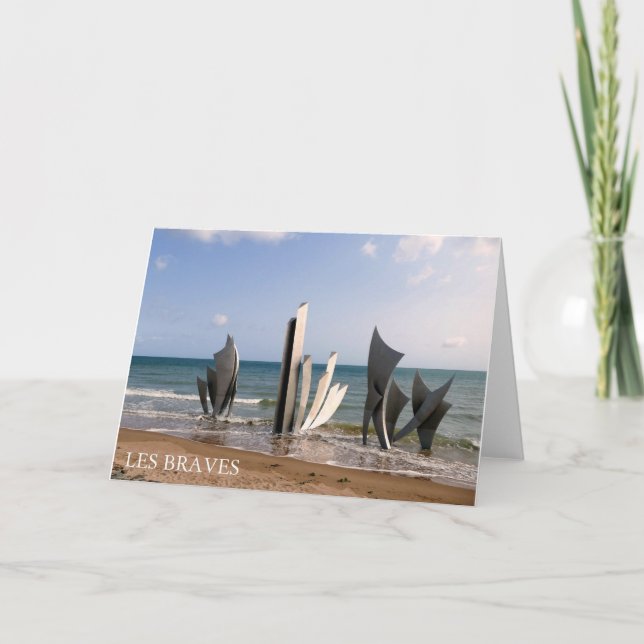 Les Braves Memorial, Normandie, Frankreich - Karte (Vorderseite)