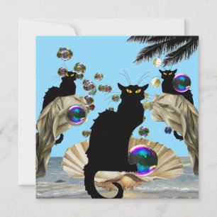 Les Chats Noir und Botticelli Muschel, Einladung