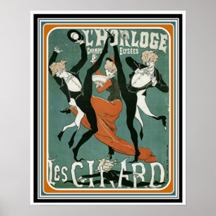 Les Cirard Vintag Art Deco Poster 16 x 20