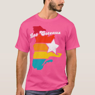 Les Coteaux Quebec Canada Vintag Distressed Souve T-Shirt