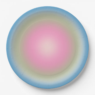 Les Couleurs 02 Blue Vintag Gradient Aura Pappteller