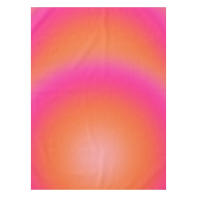 Les Couleurs 03 Hot Pink und Orange Gradient Aura Tischdecke (Vorderseite)