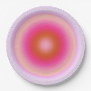 Les Couleurs 06 Lilac und Pink Gradient Aura Pappteller