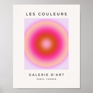 Les Couleurs 06 Lilac und Pink Gradient Aura Poster
