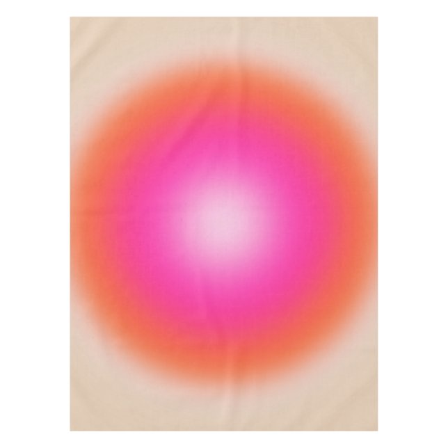 Les Couleurs 12 orange und rosa glänzen Tischdecke (Vorderseite)