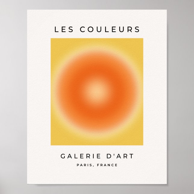 Les Couleurs 13 Sonnenscheinstrahlung Poster (Vorne)