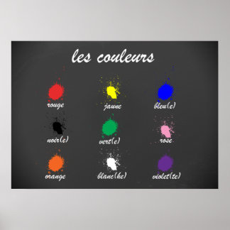 Les Couleurs (Die Farben) Poster