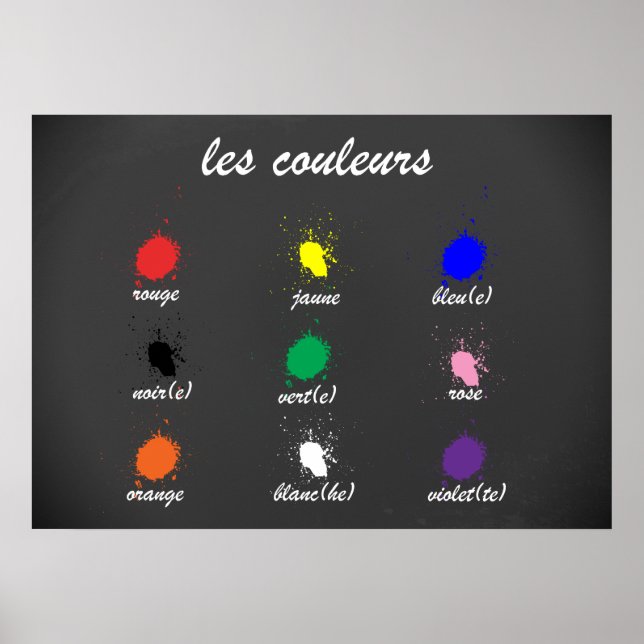 Les Couleurs (Die Farben) Poster (Vorne)