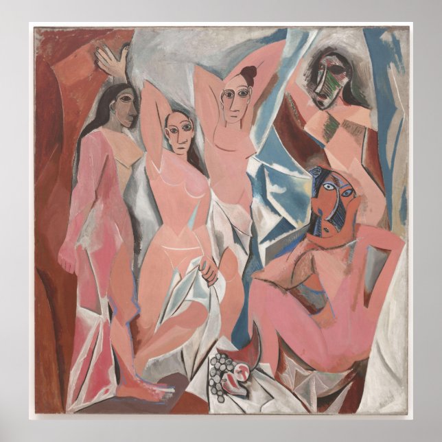 Les Demoiselles d’Avignon - Picasso Cubist Print Poster (Vorne)