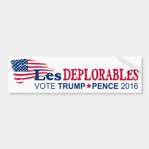 Les Deplorables - Trumpf-Pennys 2016 Autoaufkleber