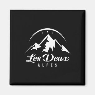 Les Deux Alpes France Skigebiet Snowboardfahren Magnet