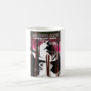 Les Deux Alpes, Frankreich - Skiposter Kaffeetasse