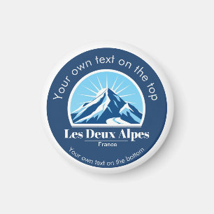 Les Deux Alpes Isère Frankreich Skigebiet Souvenir Magnet