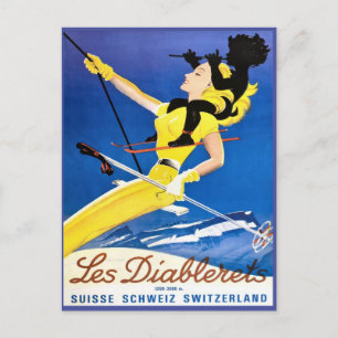Les Diablerets, Schweiz Postkarte