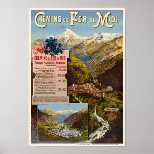 Les Eaux-Bonnes France Vintage Poster 1900