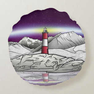 Les Eclaireurs Lighthouse Beagle Channel Rundes Kissen
