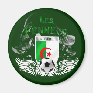 Les Fennecs Algeria flaggt Magnete in Algerien