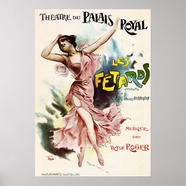 LES FETARDS Opera Theater Du Palais Royal Französi Poster (Vorne)