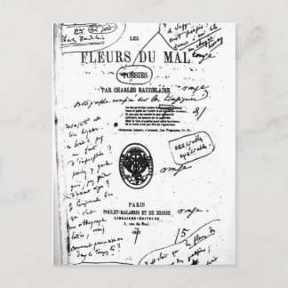Les Fleurs du Mal 2 - Baudelaire Postkarte