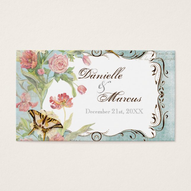 Les Fleurs Peony Rose Tulip Floral Blume Hochzeit (Vorderseite)