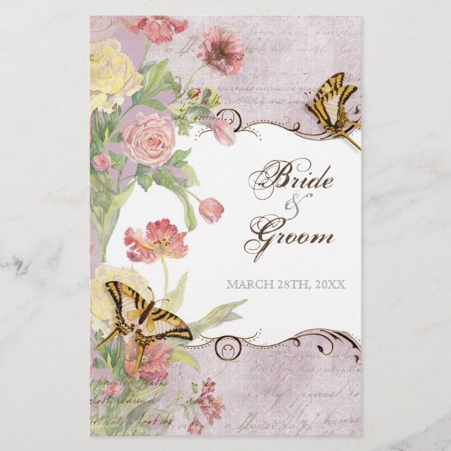 Les Fleurs Peony Rose Tulip Floral Blume Hochzeit (Vorderseite)