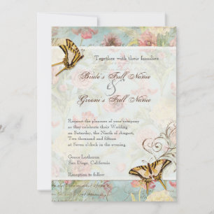 Les Fleurs Peony Rose Tulip Floral Blume Hochzeit Einladung