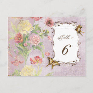 Les Fleurs Peony Rose Tulip Floral Blume Hochzeit Postkarte