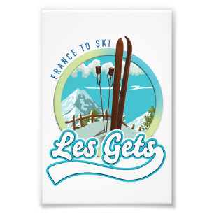 Les Gets france ski logo Fotodruck