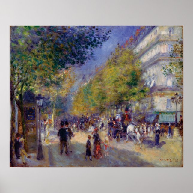 Les Grands Boulevards by Renoir Poster (Vorne)