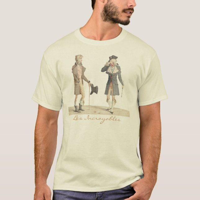 Les Incroyables - zwei adrette französische Herren T-Shirt (Vorderseite)