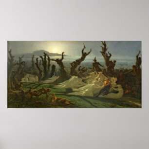 Les Lavandieres de la Nuit c.1861 Poster