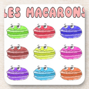 Les Macarons Niedlich Cartoon Getränkeuntersetzer