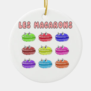 Les Macarons Niedlich Cartoon Keramik Ornament