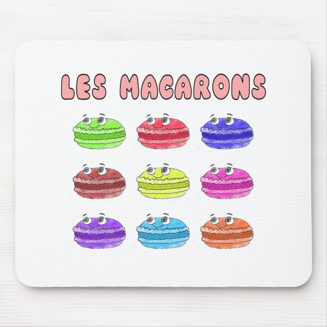 Les Macarons Niedlich Cartoon Mousepad (Vorne)
