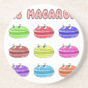 Les Macarons Niedlich Cartoon Untersetzer