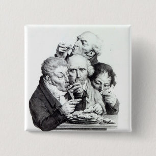 Les Mangeurs d'Huitres, 1825 Button