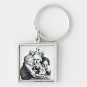 Les Mangeurs d'Huitres, 1825 Schlüsselanhänger