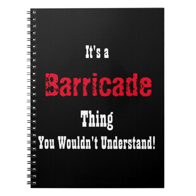 Les Miserables Barrikaden-Zeitschrift Notizblock (Vorderseite)