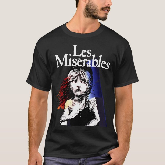 LES Miserables Design Weiche Baumwolle T-Shirt (Vorderseite)